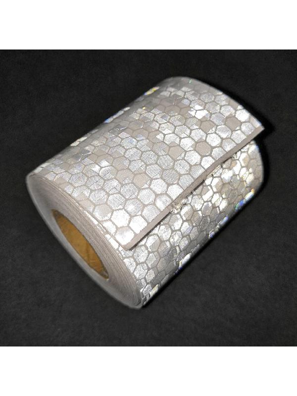 Светоотражающая лента TORSO, самоклеящаяся, белая, 5 см х 3 м