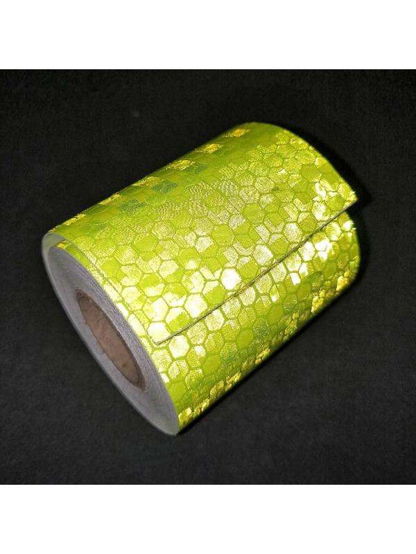 Светоотражающая лента TORSO, самоклеящаяся, зеленая, 5 см х 3 м