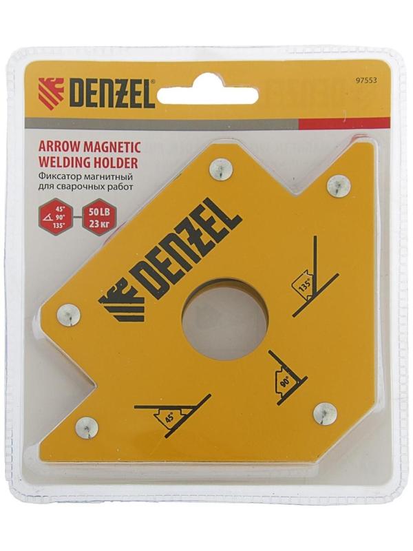 Магнитный угольник Denzel 97553, для сварочных работ, усилие 23 кг, 45, 90, 135°