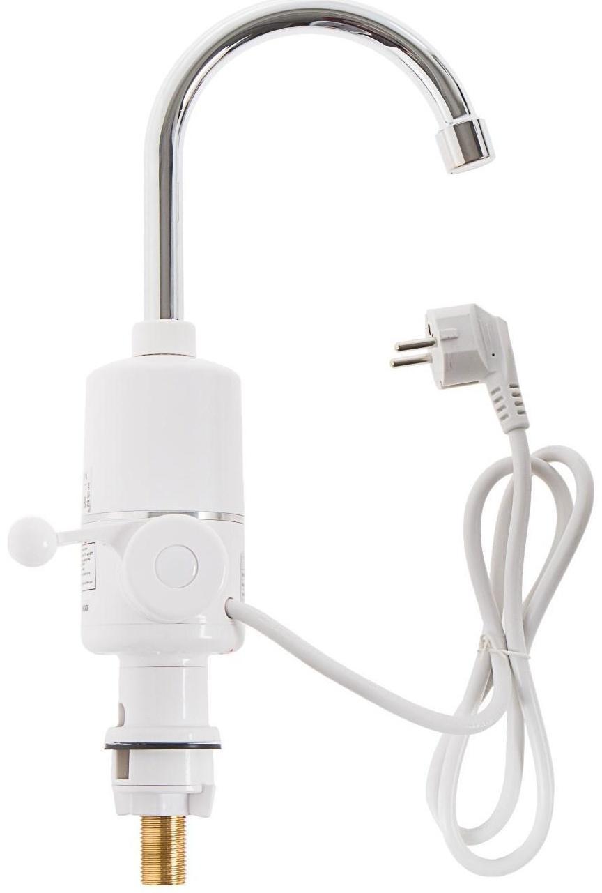 Кран-водонагреватель Luazon LHT-01, проточный, 3 кВт, 220 В, белый