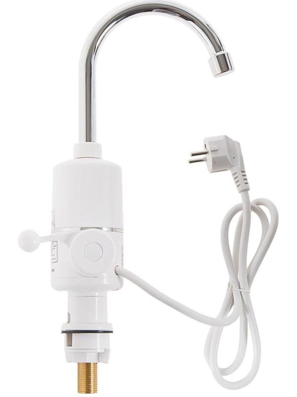 Кран-водонагреватель Luazon LHT-01, проточный, 3 кВт, 220 В, белый