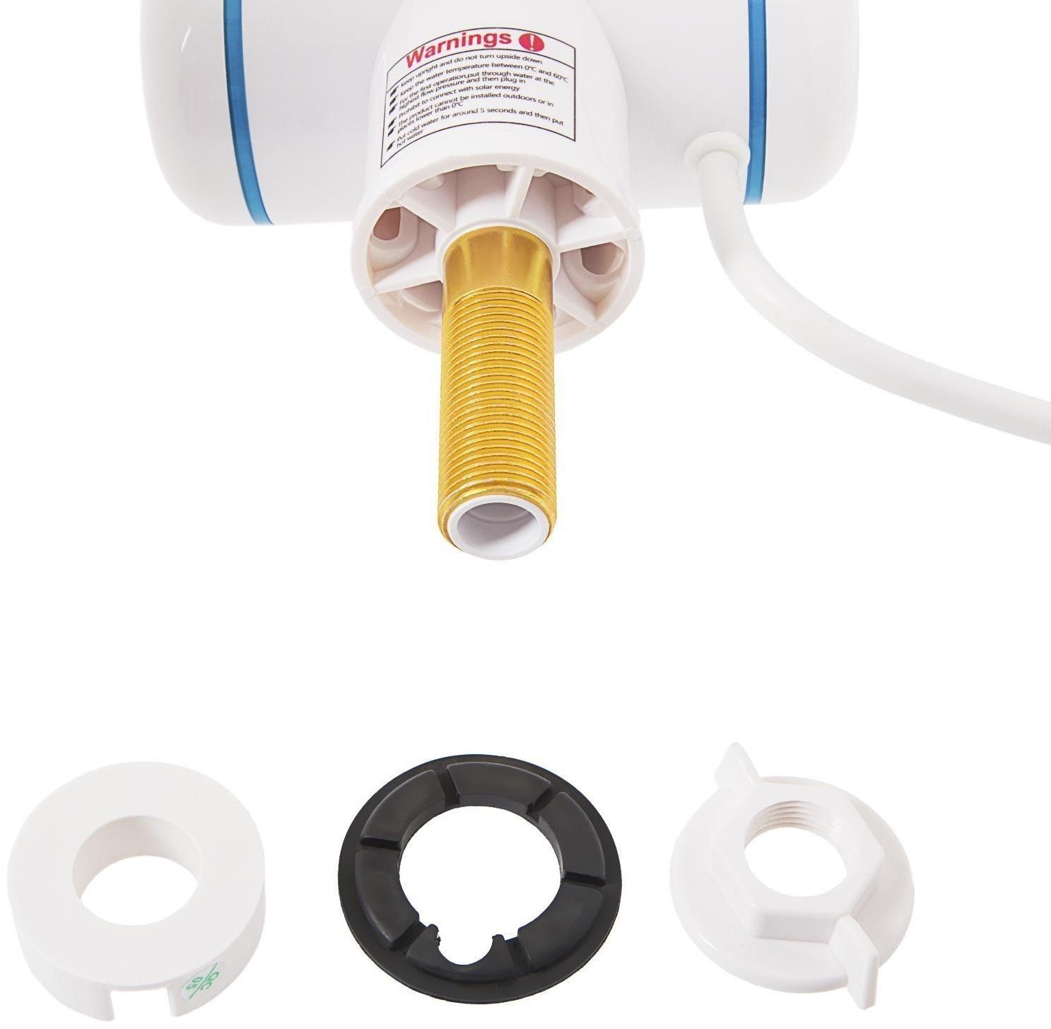 Кран-водонагреватель Luazon LHT-02, проточный, 3 кВт, 220 В, белый