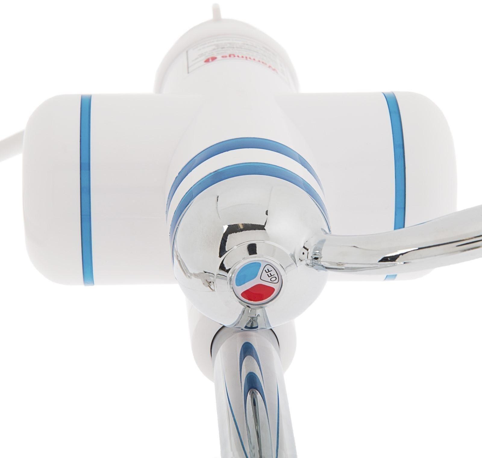 Кран-водонагреватель Luazon LHT-02, проточный, 3 кВт, 220 В, белый