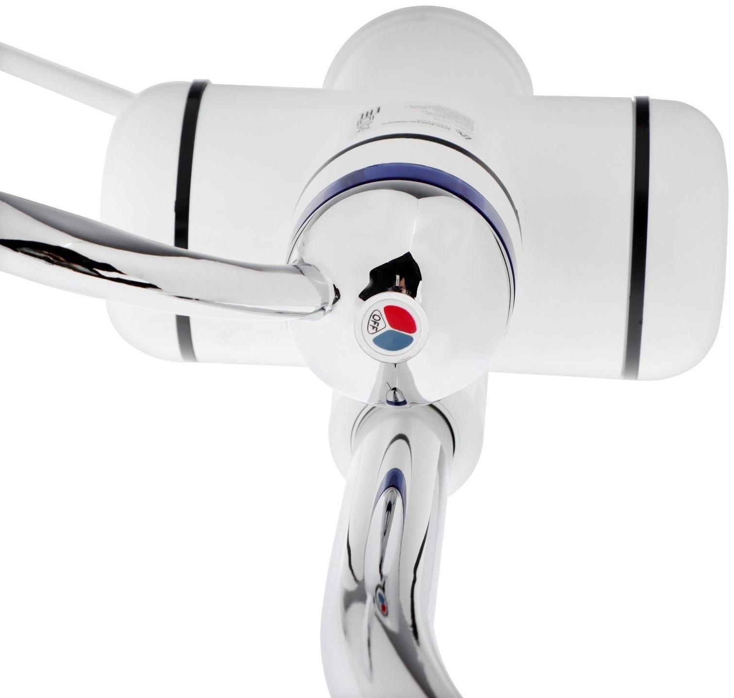 Кран-водонагреватель Luazon LHT-02, проточный, 3 кВт, 220 В, белый