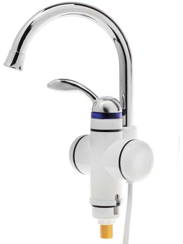 Кран-водонагреватель Luazon LHT-02, проточный, 3 кВт, 220 В, белый