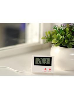 Термометр LTR-10, электронный, с уличным датчиком, белый