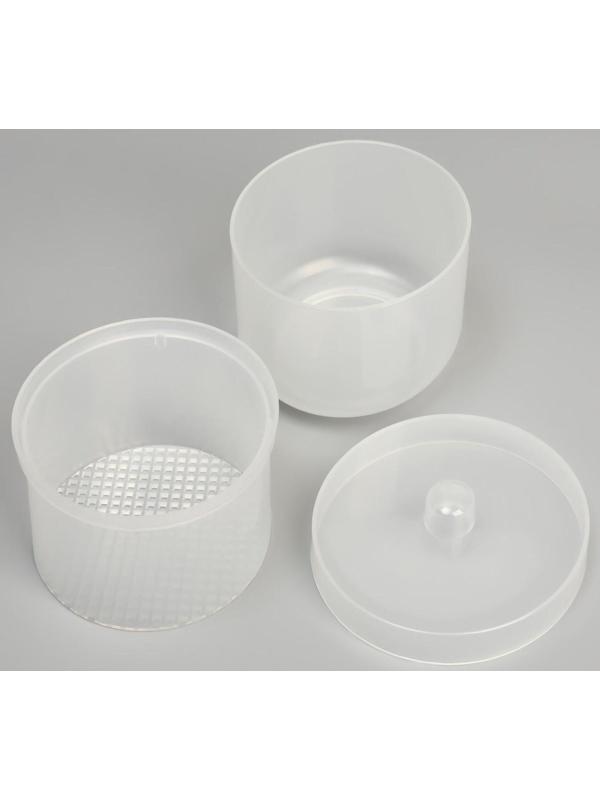 Контейнер для дезинфекции фрез, в картонной коробке, 9 × 7 × 7 см, цвет МИКС