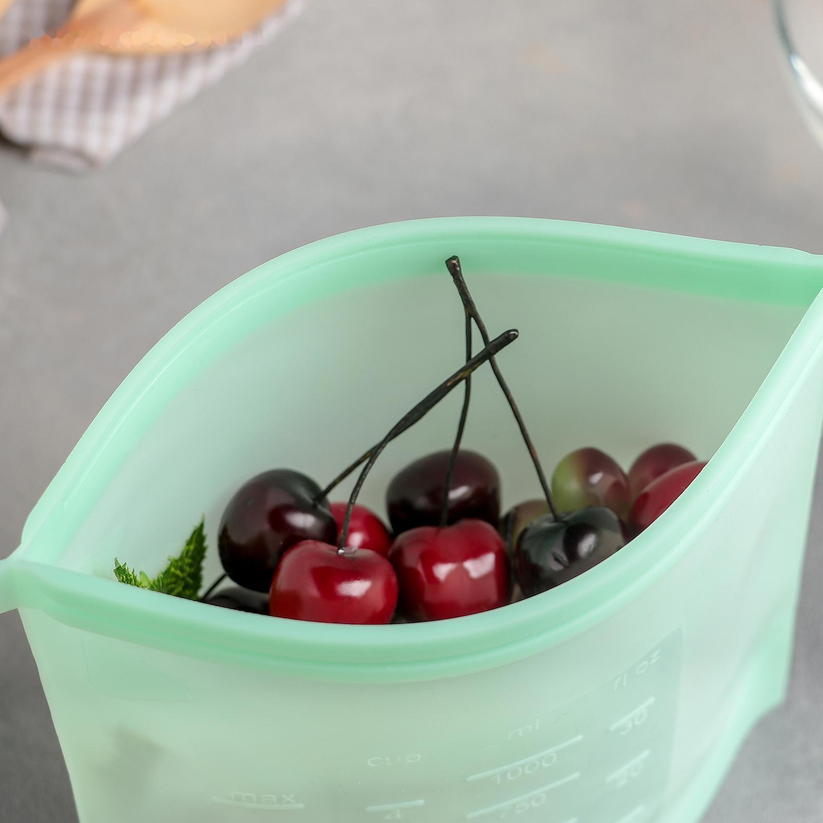 Силиконовый пакет zip lock, 21,5×18 см, 1,1 л, многофункциональный, герметичный, цвет МИКС