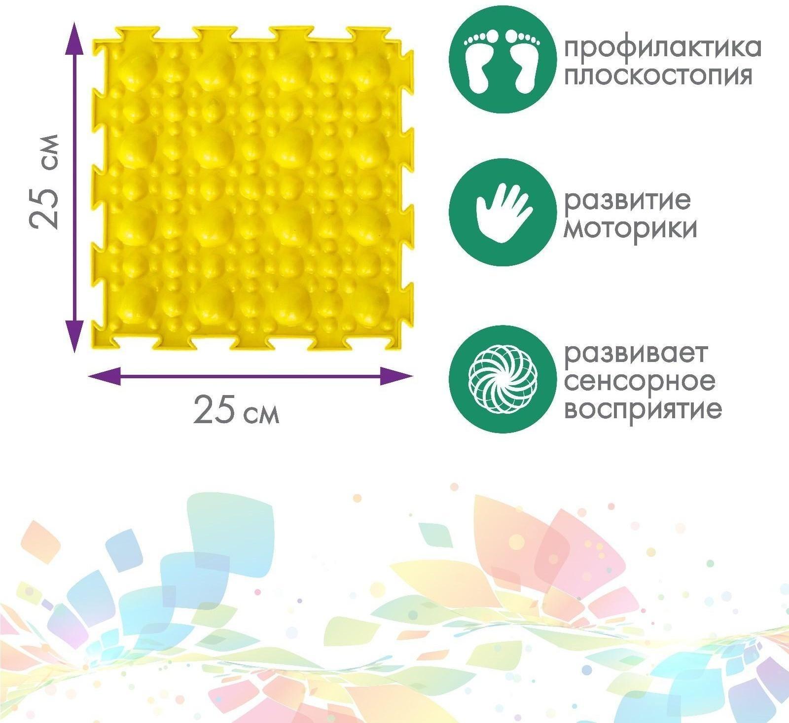 Модульный массажный коврик ОРТОДОН, набор №10 «Ассорти»