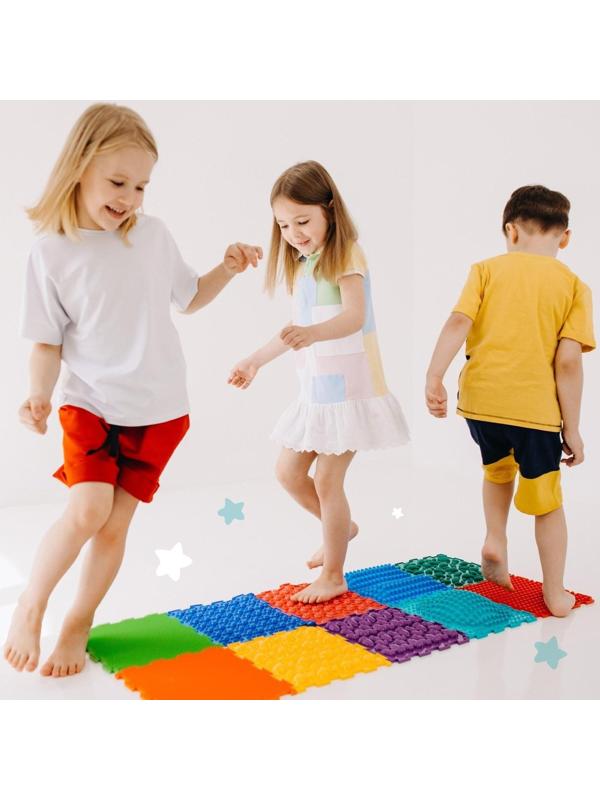 Модульный массажный коврик ОРТОДОН, набор №10 «Ассорти»