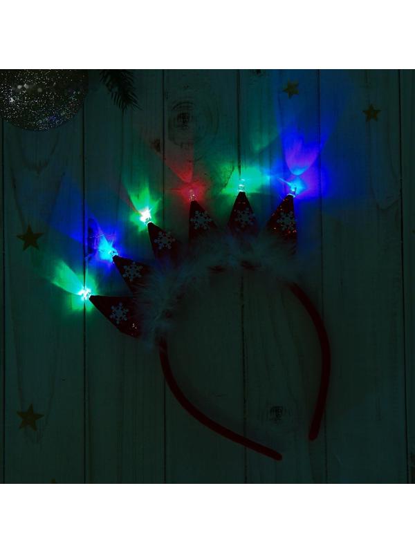 Карнавальный ободок «Корона», световой