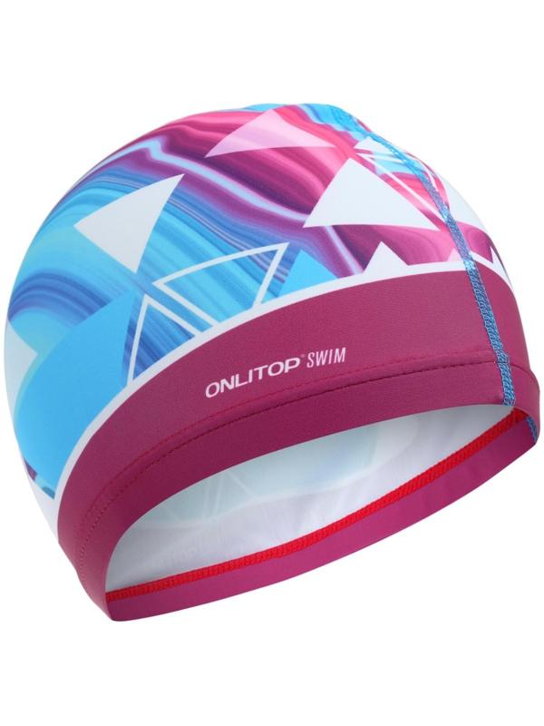 Купальник для девочек + шапочка, комплект, р. 28, рост 110 см, обхват 46-52 см