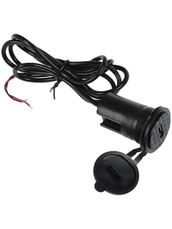 Зарядное устройство USB на руль мотоцикла, 5 В-2.1 А, 9-24 В, провод 110 см