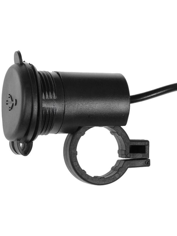 Зарядное устройство USB на руль мотоцикла, 5 В-2.1 А, 9-24 В, провод 110 см