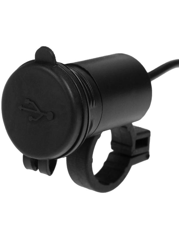 Зарядное устройство USB на руль мотоцикла, 5 В-2.1 А, 9-24 В, провод 110 см