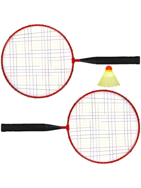 Набор для игры в бадминтон: 2 ракетки, волан, цвета МИКС