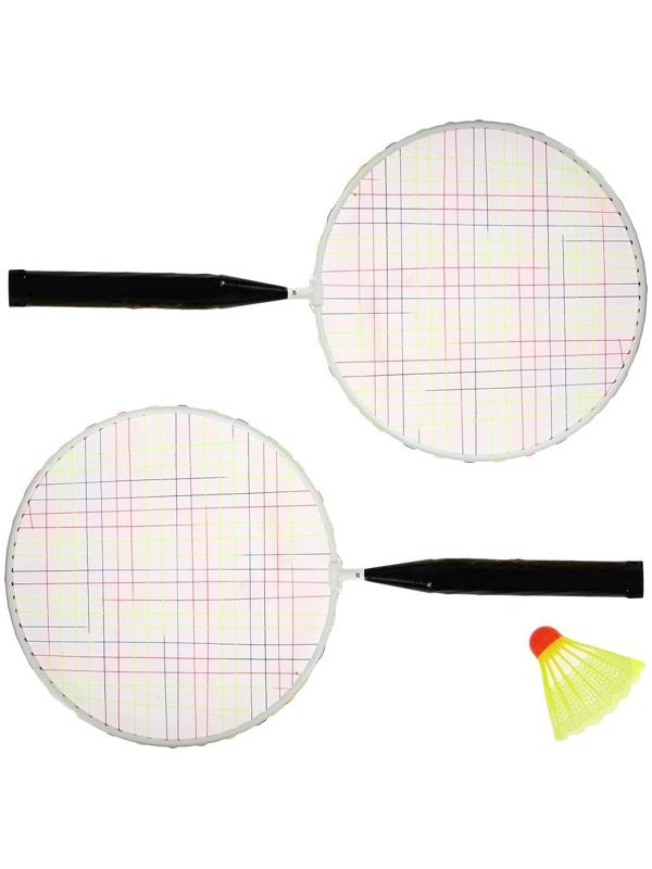 Набор для игры в бадминтон: 2 ракетки, волан, цвета МИКС