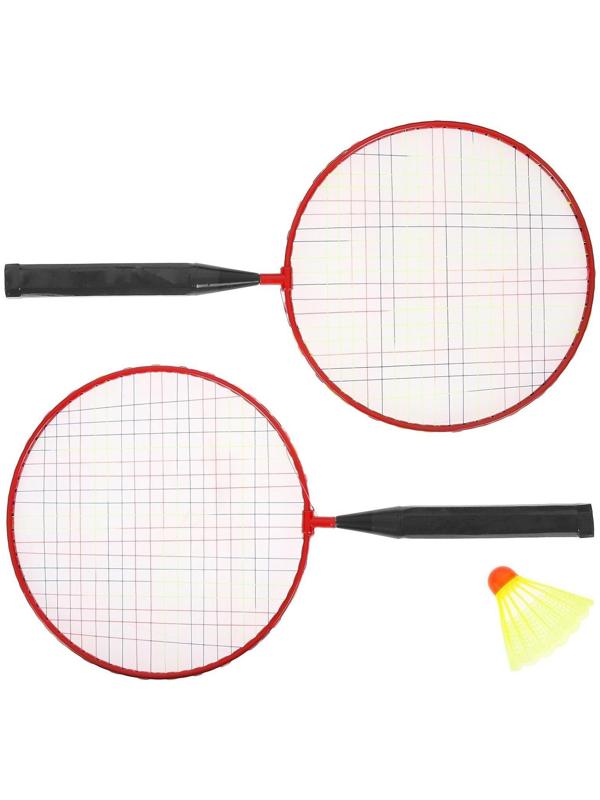 Набор для игры в бадминтон: 2 ракетки, волан, цвета МИКС