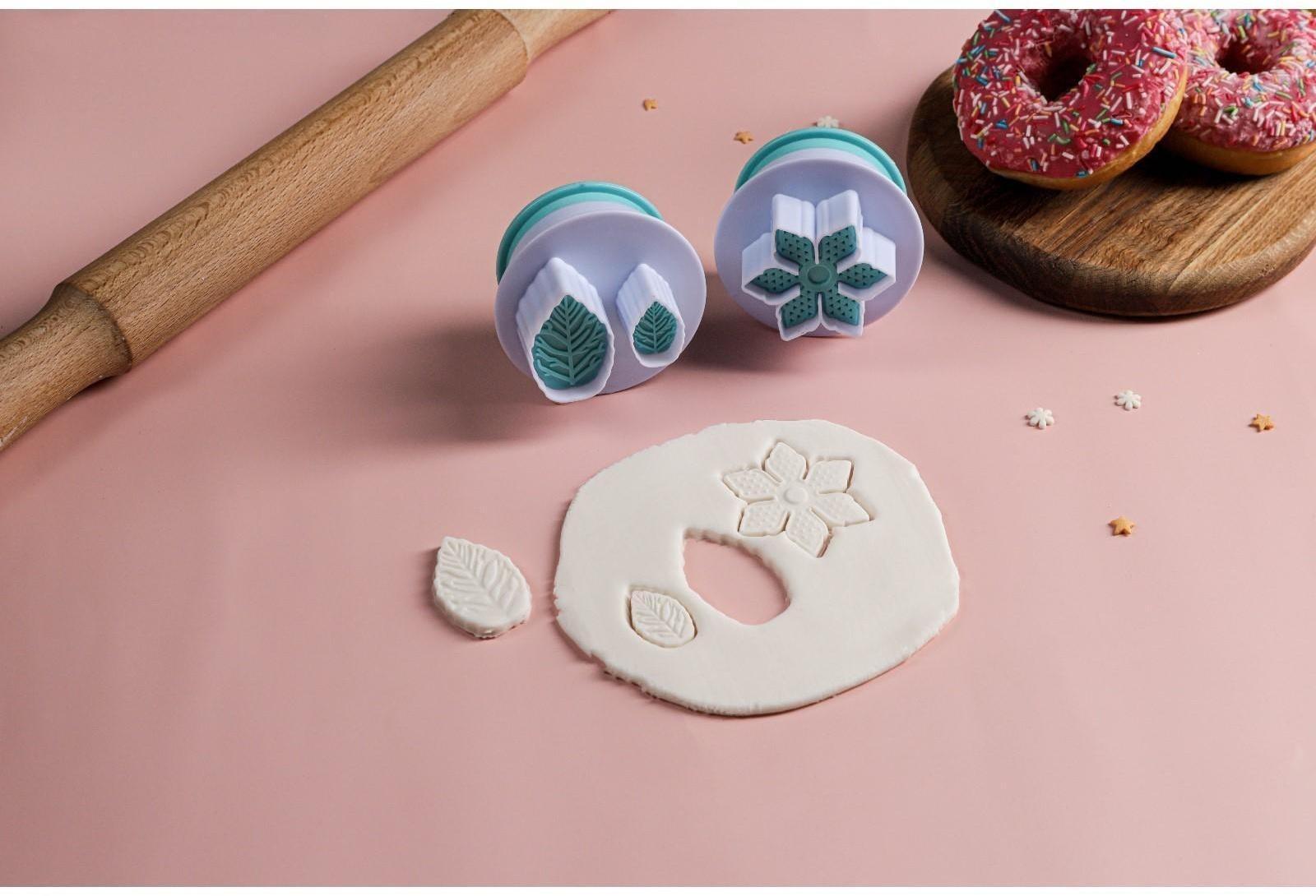 Набор плунжеров кондитерских «Листья», 2 шт