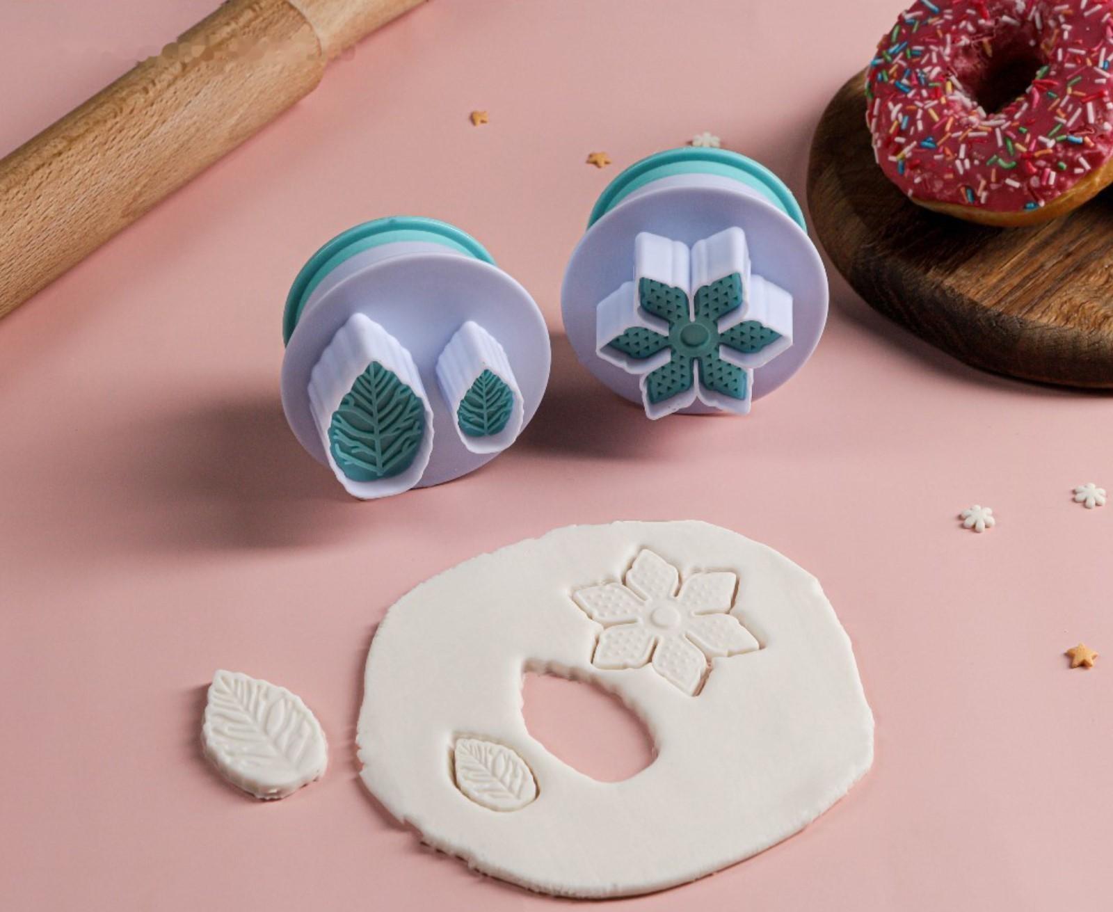 Набор плунжеров кондитерских «Листья», 2 шт