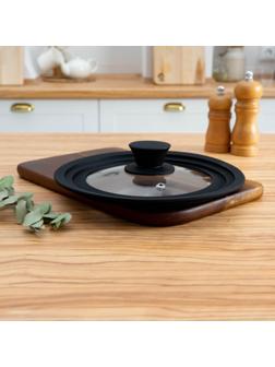 Крышка универсальная силиконовая на посуду, d=16/18/20 см, цвет МИКС