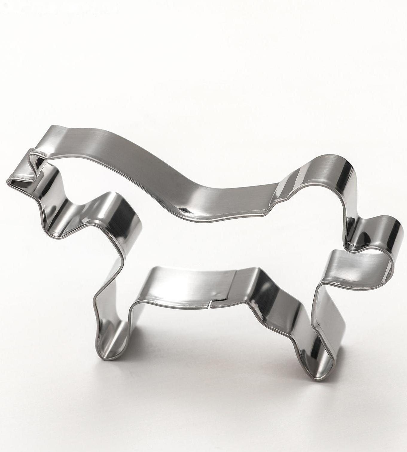 Набор форм для вырезания печенья «Единорог», 2 шт, 9×7×2 см, цвет хромированный