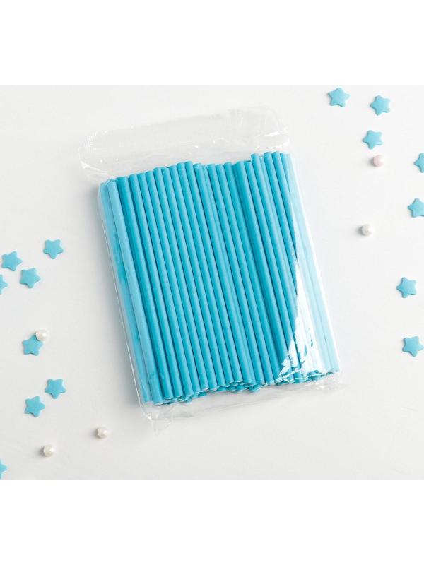 Палочки для кейкпопсов, 10×0,3 см, в наборе 100 шт, цвет синий