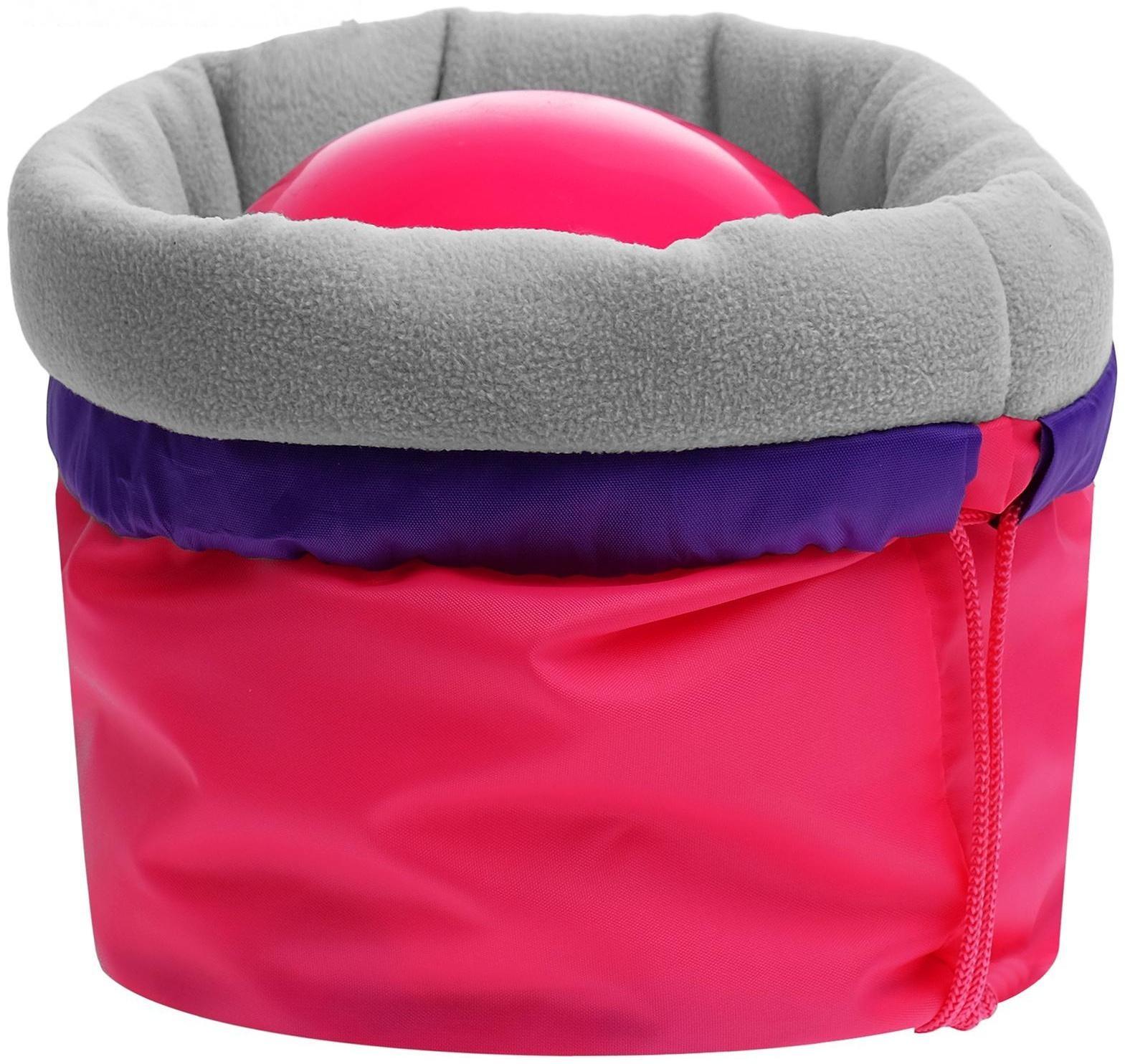 Чехол для мяча гимнастического утеплённый, цвет розовый