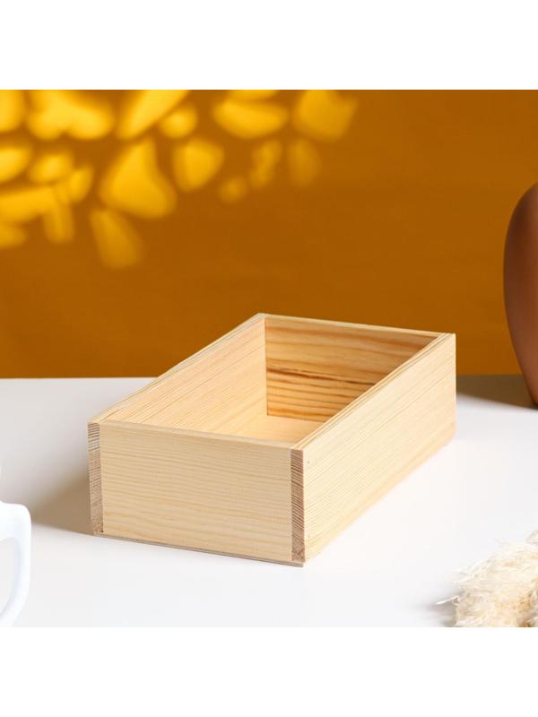 Кашпо деревянное 24×14×7.5 см Элегант, натуральный Дарим Красиво