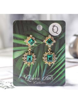 Серьги со стразами 