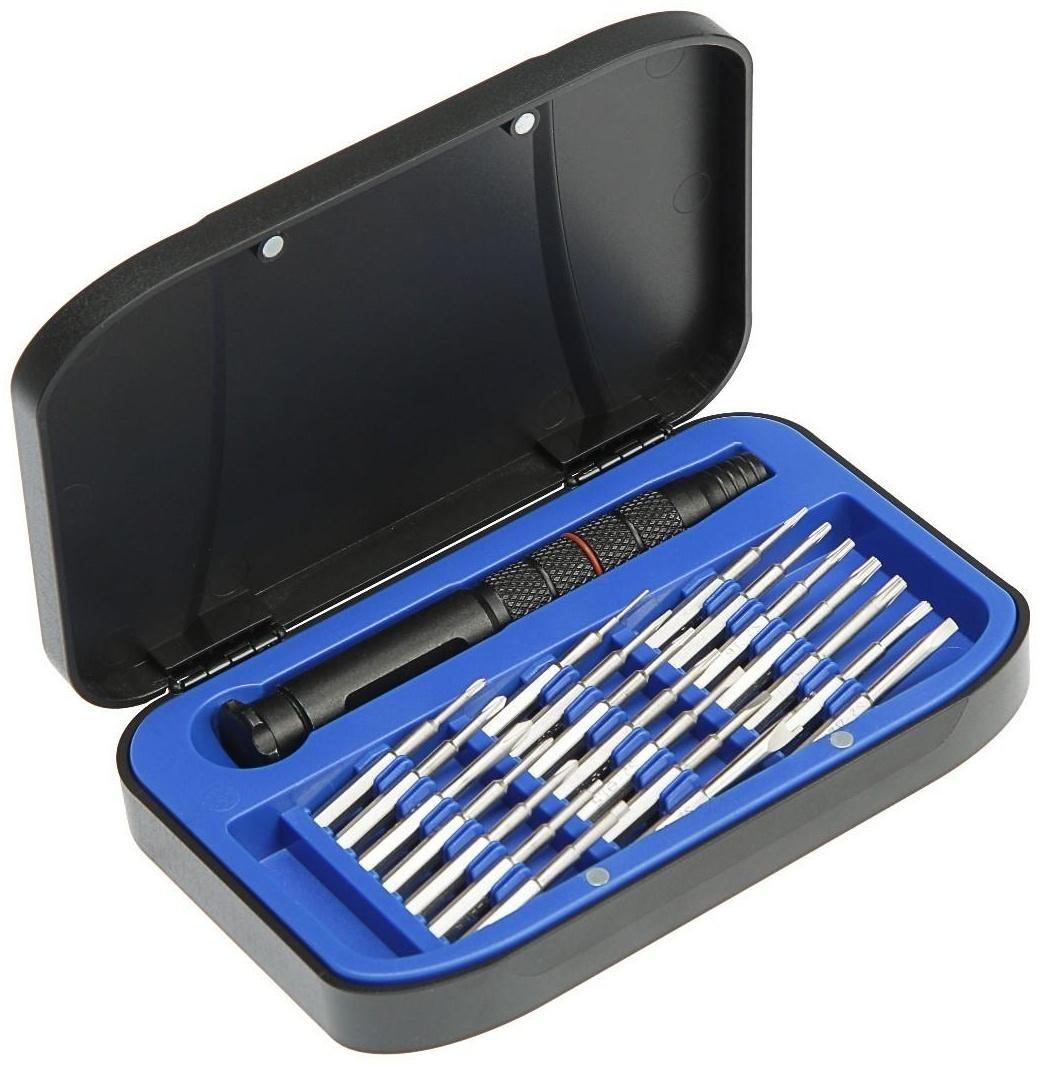 Набор для точных работ ТУНДРА, сталь S2, 22 предмета