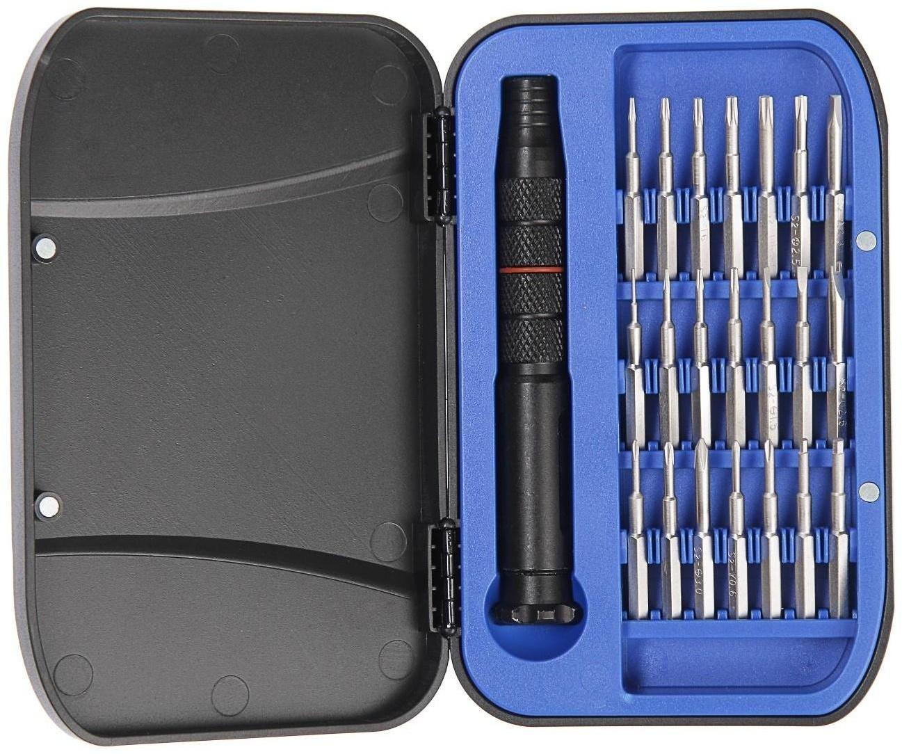 Набор для точных работ ТУНДРА, сталь S2, 22 предмета