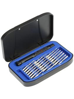 Набор для точных работ ТУНДРА, сталь S2, 22 предмета