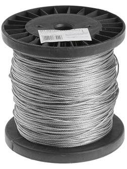 Трос стальной ТУНДРА krep, структура 6х7+FC, 2 мм, в катушке 200 м