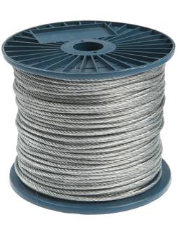 Трос стальной ТУНДРА krep, структура 6х7+FC, 4 мм, в катушке 200 м