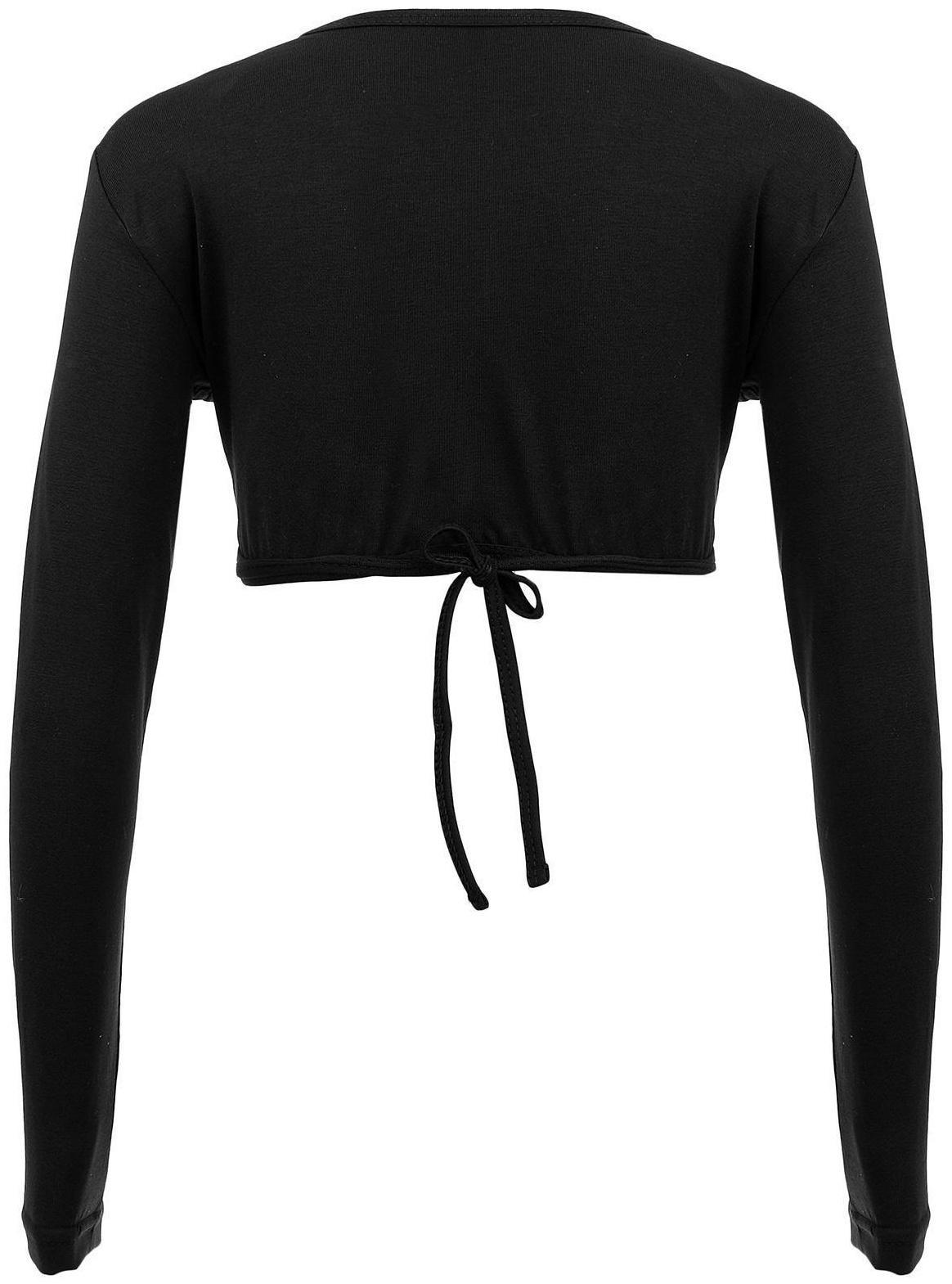 Болеро гимнастическое, размер 30, цвет чёрный