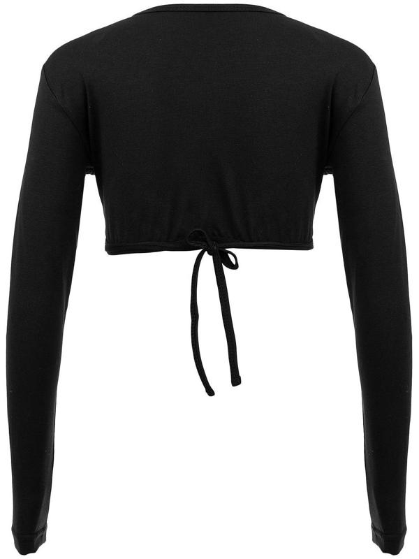 Болеро гимнастическое, размер 30, цвет чёрный