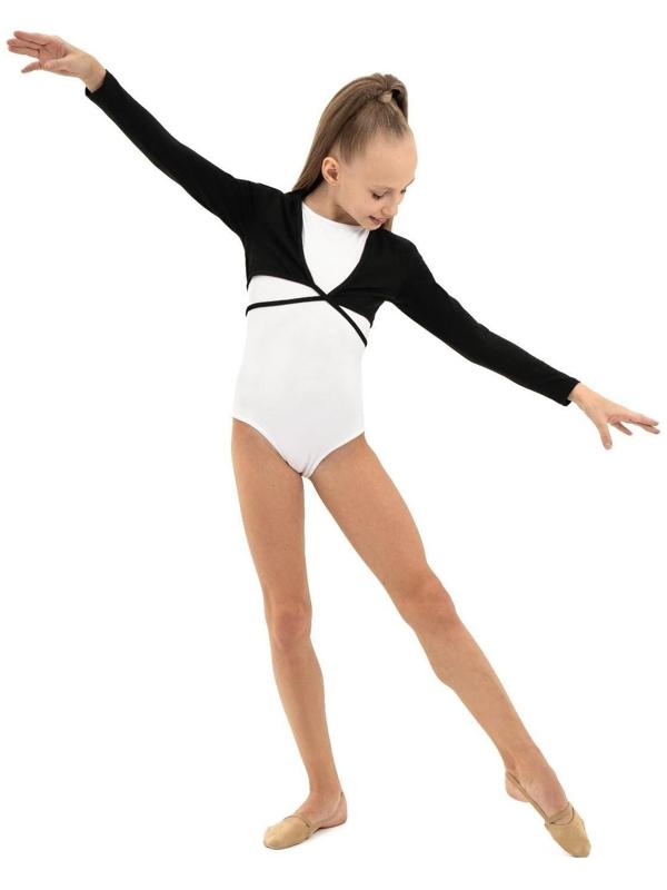 Болеро гимнастическое, размер 30, цвет чёрный