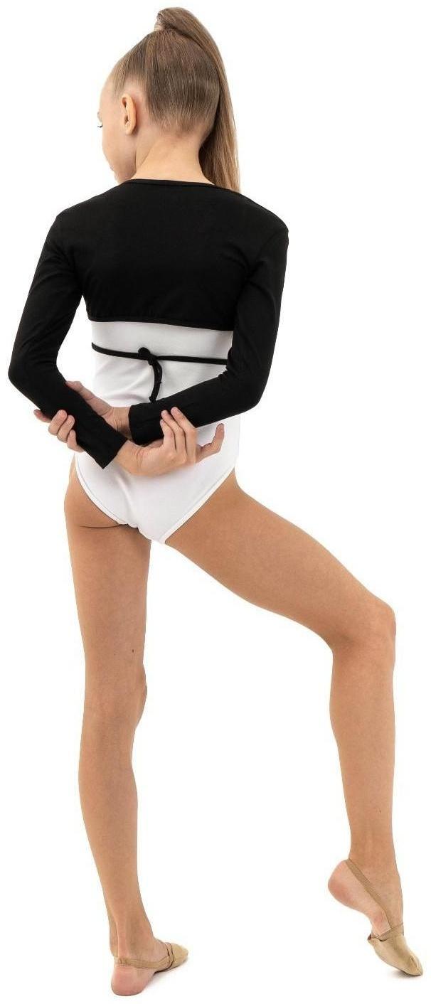 Болеро гимнастическое, цвет чёрный, размер 32