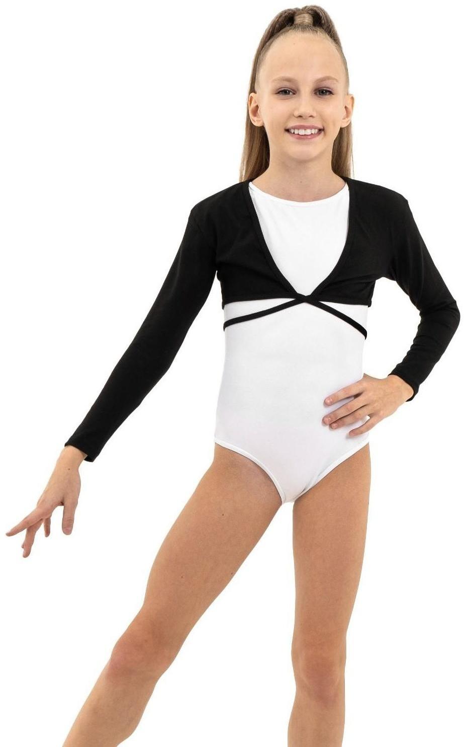 Болеро гимнастическое, цвет чёрный, размер 32