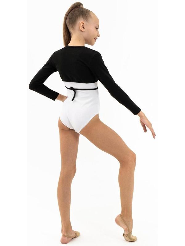 Болеро гимнастическое, цвет чёрный, размер 32