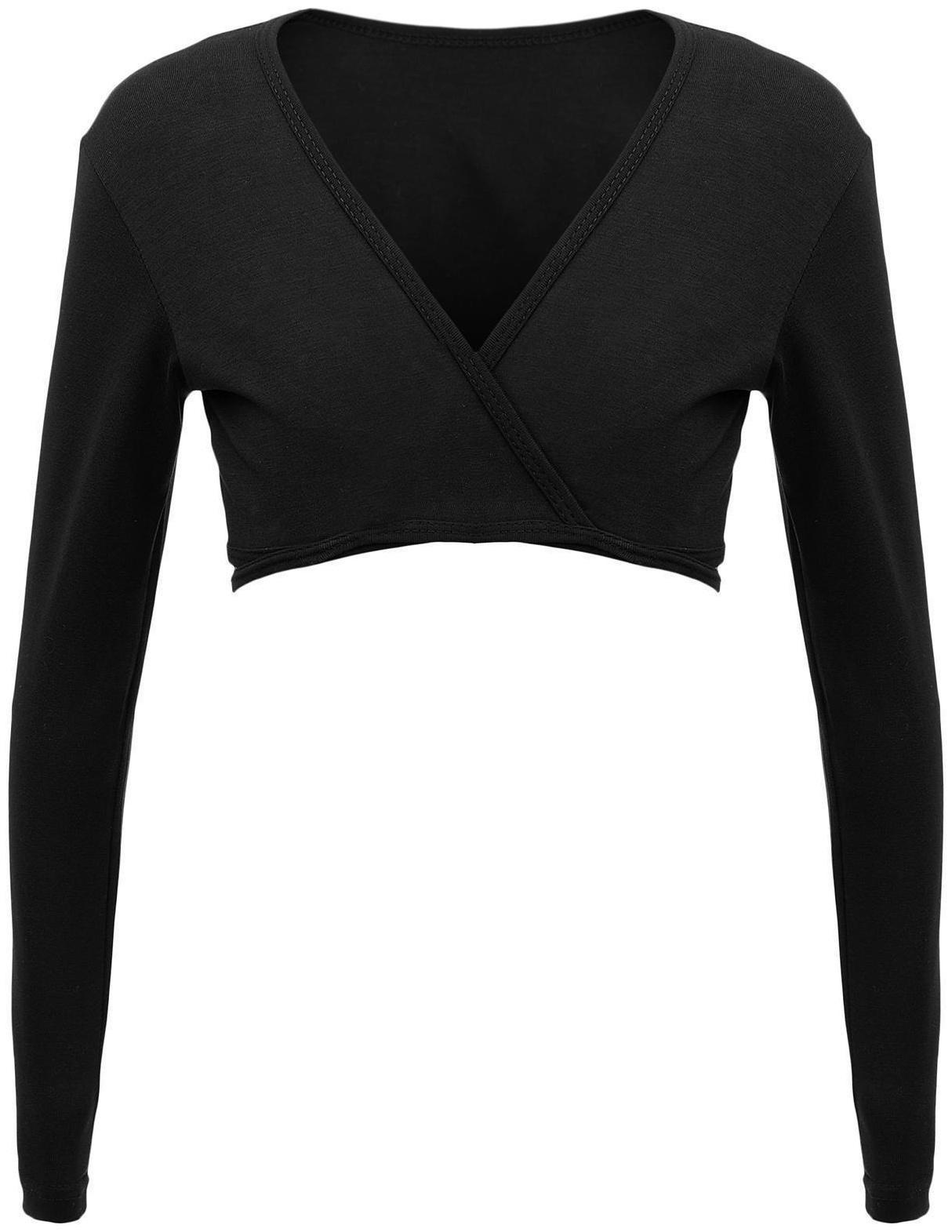 Болеро гимнастическое, цвет чёрный, размер 34