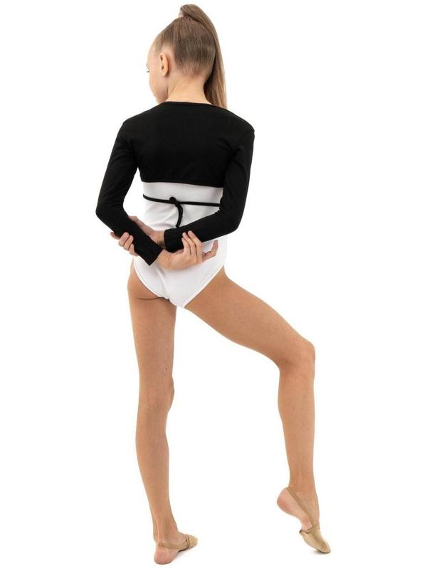 Болеро гимнастическое, цвет чёрный, размер 34