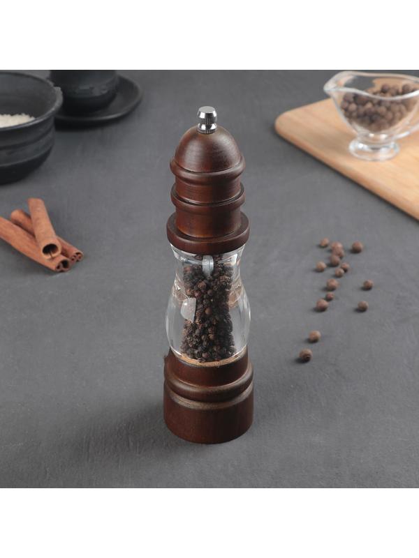 Мельница для специй «Эстет», 22×5,5 см, керамический механизм, дуб