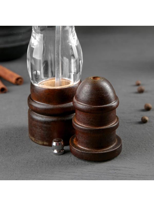 Мельница для специй «Эстет», 22×5,5 см, керамический механизм, дуб
