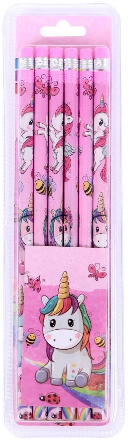 Карандаш чёрнографитный с ластиком 