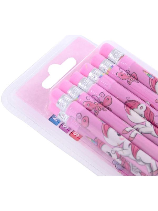 Карандаш чёрнографитный с ластиком 