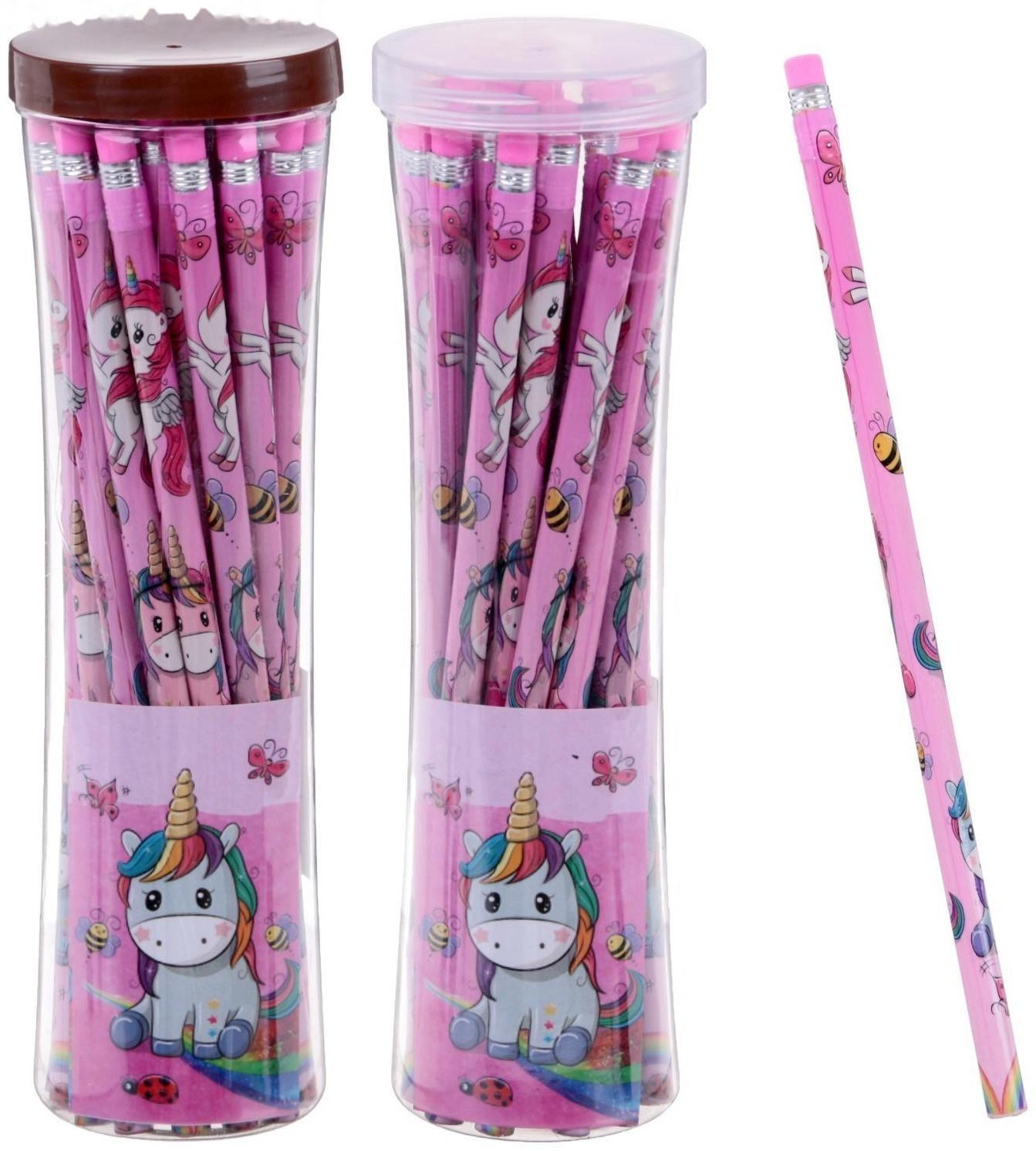 Карандаш чёрнографитный с ластиком