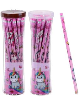 Карандаш чёрнографитный с ластиком