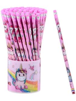 Карандаш чёрнографитный с ластиком 